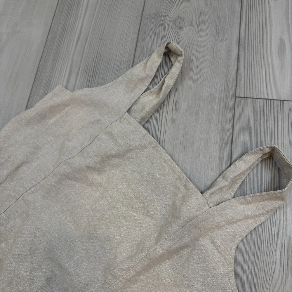 Old Navy Square-Neck Linen-Blend Mini‎ Dress - Size XL Flax Beige